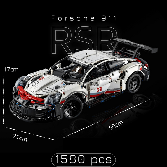 Porsche 911 RSR Blanc (1580 pièces)